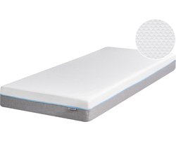 GLEE - Traagschuimmatras - Wit - 90 x 200 cm - Polyester