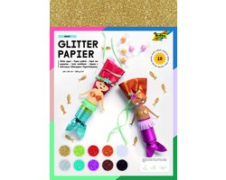 Glitter papier Folia 24x34cm 170gr