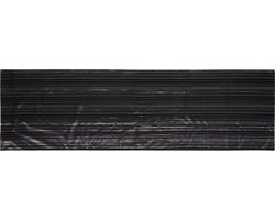 Glitter Tafelloper LUXURIA - Zwart / Zilver - Kerst - Tafelkleed - Katoen / Polyester / Mettalic - 45 x 150 cm - Feest - Kerst - Table Runner - Sjieke kerstdiner / Kerstontbijt