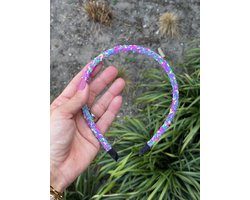 Glitterdiadeem - Diadeem - Glitters - Haarband - Glitter haarband - Paars - Haaraccessoires meisjes - Meisjes haarband - Haarbandje - Meisjes diadeem - cadeautje - cadeautje meisje