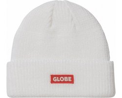 Globe Bar Beanie White