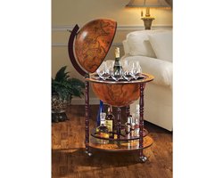 Globe Bar - Home bar - bar cart - globe bar deco bar table globe - 56 x 56 x 98 cm 9,5 kg
