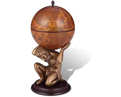 Globebar Atlas Bar Globe Wereldbolbar Wereldbol Drankkast Kast Houder