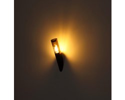 Globo Buitenlamp Boston zwart met roodkoper - 3157BC