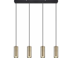 Globo - hanglamp - Robby - goud - metaal - grote eettafellamp - GU10 - 57911-4HM