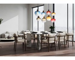 Globo - hanglamp - TOY - multicolor - glas - grote eettafellamp - E27 - 30140817