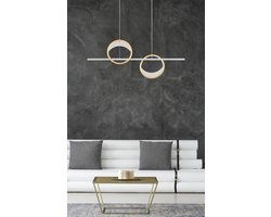 Globo - hanglamp - UMBRA - zilver - aluminium - grote eettafellamp - LED - 67333-40H