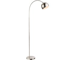 Globo - vloerlamp - Benno - chroom - metaal - booglamp - E27 - 24779N