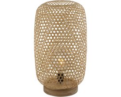 Globo  - Vloerlamp  Modern interieur - Bruin - H:55cm - E27 - Voor Binnen - Bamboe - Vloerlampen  - Staande lamp - Staande lampen - Woonkamer - Slaapkamer