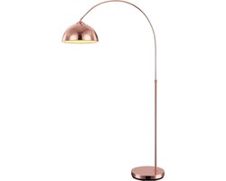 Globo - vloerlamp - Newcastle - koper - metaal - booglamp - E27 - 58227C