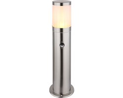 Globo - vloerlamp - Xeloo - zilver - metaal - Ø 14cm - E27 - 32015S