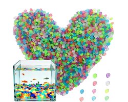 Gloei in het donker kiezelstenen | 1000 Stuks Decoratieve Waterdichte Stenen En Grind | Gloeiende Tuinstenen - Voor Aquarium Tuinpad Terras Tuin Huis Buiten Bloemen Gazon Vijvers En Paden En Vissenkom