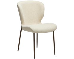 Glory Dan-Form eetkamerstoel bouclé offwhite.