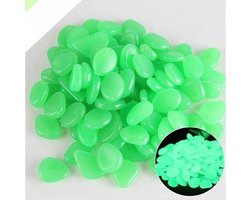 Glow In The Dark Stenen | Decoratie Stenen | Pebbles | Aquarium Steentjes | Tuin Stenen | GROEN | 30 Stuks