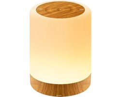 Glowy Nachtlampje LED – Draadloze Tafellamp met 256 Kleuren en 3 Modi – Met Timer & Geheugenfunctie – Nachtlamp met Touchpaneel voor Kinderen en Volwassenen – Sfeerverlichting voor Slaapkamer en Woonkamer