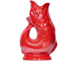 Gluckigluck waterkaraf met "gluck-gluck"-geluid 1,2 l XL glanzend rood