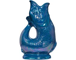 Gluckigluck waterkaraf met 'gluck-gluck'-geluid 1,2 l XL petrolblauw glanzend