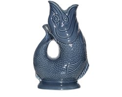 Gluckigluck waterkaraf met 'glug-glug'-geluid 1,2 l XL blauwgrijs