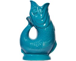 Gluckigluck waterkaraf met 'glug-glug'-geluid 1,2 l XL blauwgroen