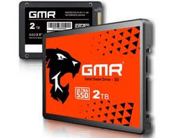 GMR 2TB Performance SSD 2.5 inch - High Speed Upgrade - Interne solid state drive - NAND 3D - SATA III 6GB/s interface - Geschikt voor alle merken laptop`s en pc`s - Eenvoudige installatie