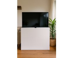 GN TV lift Smart met MDF houten meubel 104x85x30 kast wit gegrond voor 32 t/m 43 inch TV