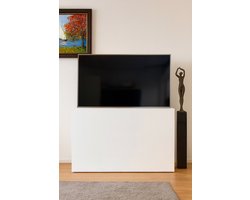 GN TV lift Smart met MDF houten meubel 130x98x30 kast wit gegrond voor 37 t/m 55 inch TV