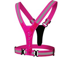 Go Go Gadget - Hardloopvest - Verlichting - Veiligheid - Accessoires - LED - Fiets-/hardloop-/wandelsport vest - Roze
