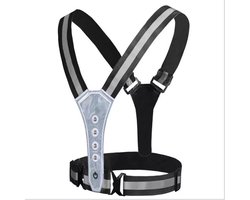 Go Go Gadget - Hardloopvest - Verlichting - Veiligheid - Accessoires - LED - Fiets-/hardloop-/wandelsport vest - Zwart
