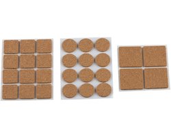 Go Go Gadget - Meubelpads - Antislip - Kurk - 3 varianten - 28 stuks totaal