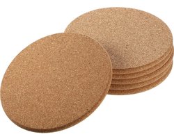 Go Go Gadget - Pannen onderzetters - Kurk - Ø20cm - 1cm dik - Set van 6 stuks