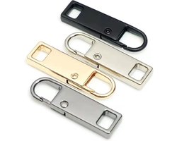 Go Go Gadget - Ritssluiting trekker - Rits reparatie - Kleding - 1 set van 5 stuks - Zilver