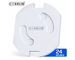 GO SOLID! ® 24x Stopcontactbeveiliging - Kinderbeveiliging voor Stopcontacten - Stopcontactbeschermers voor Baby’s & Kinderen - Wit