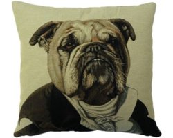 gobelin kussen aristo graaf engelse bulldog 45x45cm