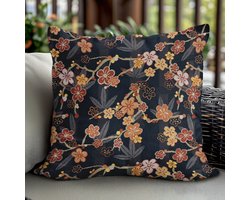 Gobelin Kussenhoes 40x40cm - Japanse Bloemen - Sakura