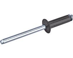 GOEBEL® - 1000 x Gelakte blindklinknagels (Ø x L) 3 x 8 mm - Alu Aluminium AlMG 2,5 / Staal verzinkt - Vlakke kop - RAINBOW STANDARD - 7900530800 - ISO15977 - Popnagel