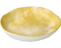 Goebel® - Accessoires | Decoratieve Schaal "Colori del paradiso Geel" | Porselein, 20cm