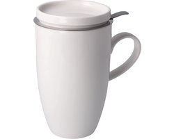 Goebel - Accessoires | Thee Mok met deksel en zeef | Beker - porselein - 450ml