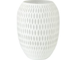 Goebel - Accessoires | Vaas White Carved 29 | Glas - 29cm