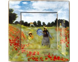Goebel® - Claude Monet | Decoratieve Schaal "Papaver veld" | Porselein, 12cm