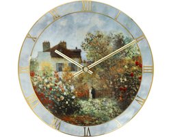 Goebel - Claude Monet | Wandklok Het Kunstenaarshuis | Porselein - 30cm