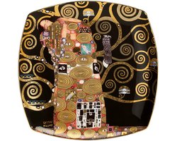 Goebel - Gustav Klimt | Decoratief bord De vervulling | Porselein - 21cm - met echt goud