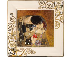 Goebel - Gustav Klimt | Schaal De Kus | Porselein - 30cm - met echt goud