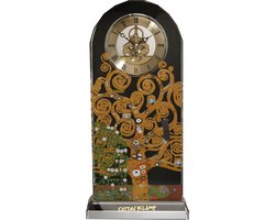 Goebel® - Gustav Klimt | Tafel Klok "De Levensboom" | Glas, 32cm, met echt goud