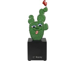 Goebel - James Rizzi | Decoratief beeld Cactus in Texas | Porselein - 22cm - cactus