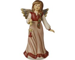 Goebel - Kerst | Decoratief beeld Engel Fonkelende kerstster | Aardewerk - 26cm