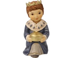 Goebel - Kerst | Decoratief beeld / figuur kerststal Balthasar | Aardewerk - 8cm
