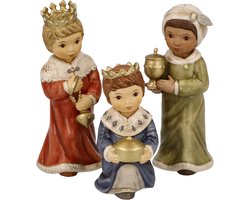 Goebel - Kerst | Decoratief beeld / figuur Kerststal Set van Drie Koningen | Aardewerk - 11cm
