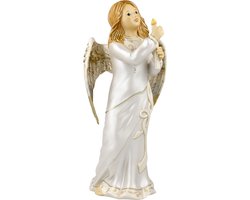 Goebel - Kerst | Decoratief beeld Gloria Engel In het licht | Aardewerk - 29cm