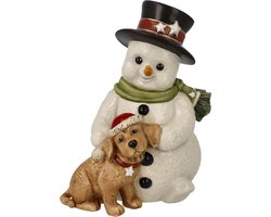 Goebel - Kerst | Decoratief beeld Sneeuwpop - Mijn liefste vriend | Aardewerk - 12cm