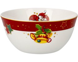 Goebel - Mary Engelbreit | Kom Home Sweet Home | Schaal - porselein - 15cm - Kerst - 2 stuks